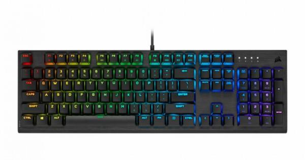 کیبورد گیمینگ کورس ایر مدل  CORSAIR K60 RGB PRO  LOW PROFILE MECHANICAL Gaming Keyboard Corsair K60 PRO Low Profile RGB Gaming Keyboard